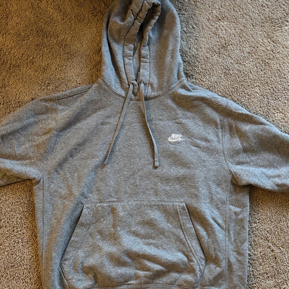Nike Men's Heather Gray Hoodie